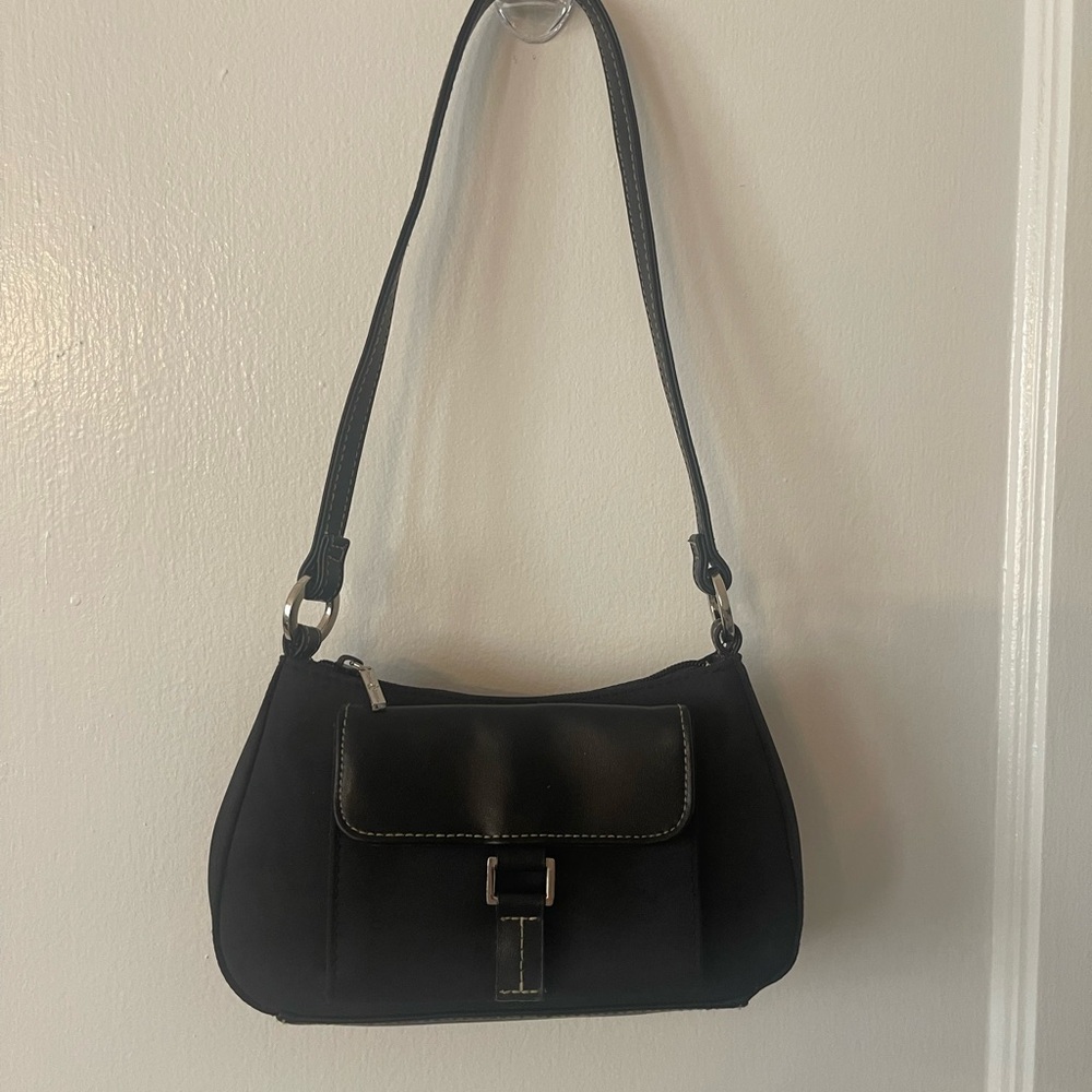 Vintage Y2K Frankie & Johnnie Black Mini Shoulder Bag - Picture 12 of 15